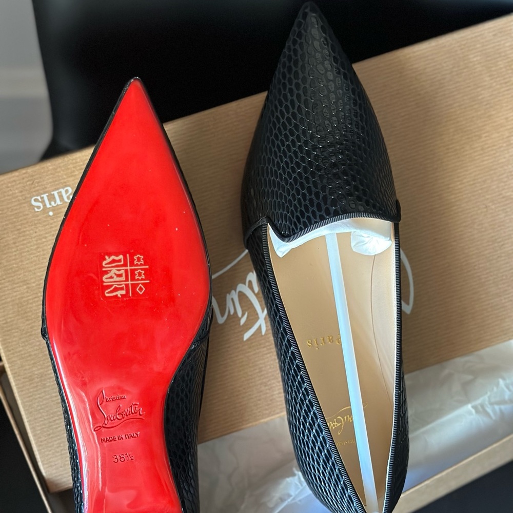 Christian Louboutin Kashaha Flat Calf Jurassic